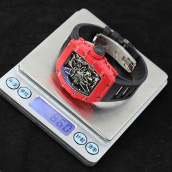 Đồng Hồ Richard Mille RM35-02 Replica 11 Vỏ Carbon Đỏ Dây Cao Su Đen 45mm (2)