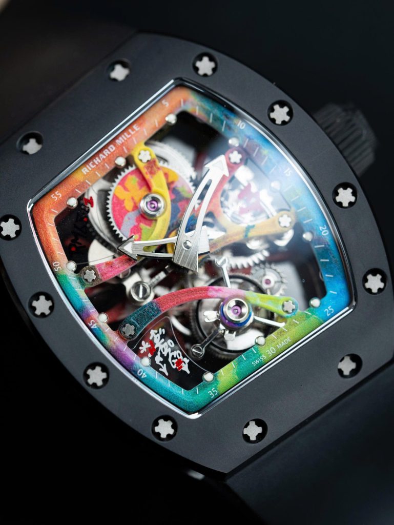 Đồng Hồ Richard Mille RM68-01 Cyril Kongo Replica 11 Vỏ Gốm Đen Dây Cao Su 45mm (2)