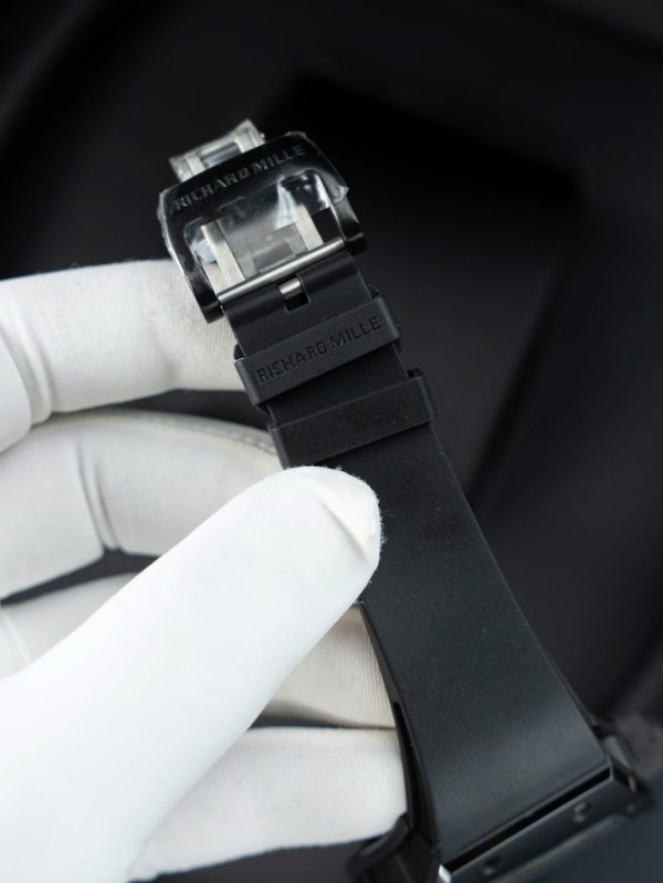Đồng Hồ Richard Mille RM68-01 Cyril Kongo Replica 11 Vỏ Gốm Đen Dây Cao Su 45mm (2)