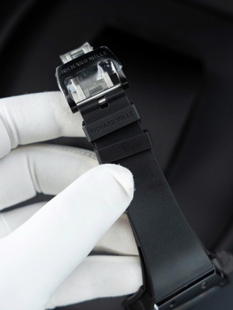 Đồng Hồ Richard Mille RM68-01 Cyril Kongo Replica 11 Vỏ Gốm Đen Dây Cao Su 45mm (2)