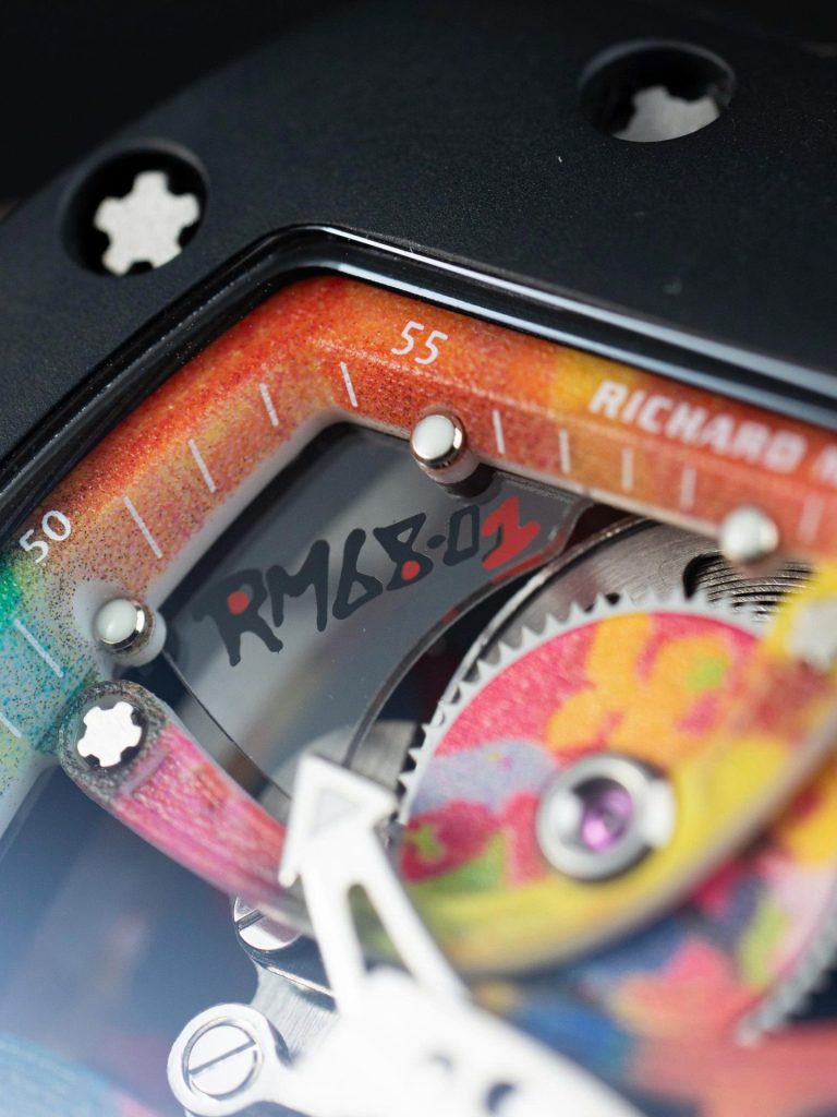Đồng Hồ Richard Mille RM68-01 Cyril Kongo Replica 11 Vỏ Gốm Đen Dây Cao Su 45mm (2)