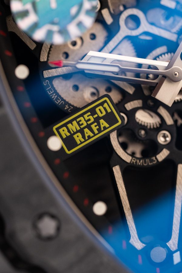 Đồng Hồ Richard Mille Rep 11 RM35-01 Rafael Nadal Vỏ Carbon NTPT Dây Cao Su Trắng Xưởng ZF 49,9x43mm (2)