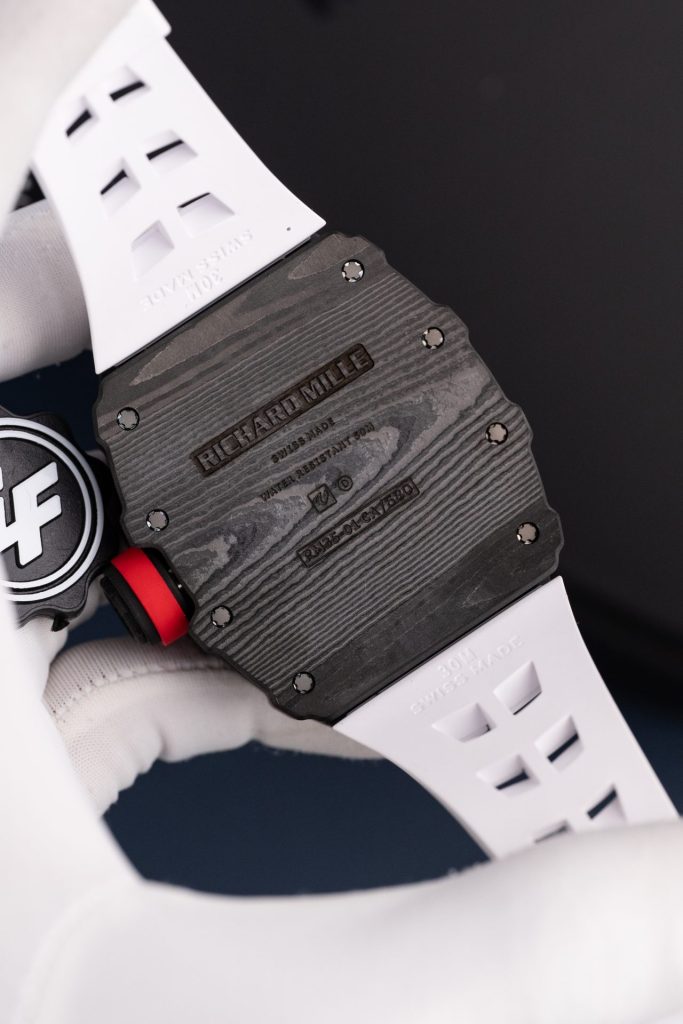 Đồng Hồ Richard Mille Rep 11 RM35-01 Rafael Nadal Vỏ Carbon NTPT Dây Cao Su Trắng Xưởng ZF 49,9x43mm (2)