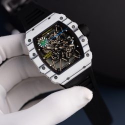 Đồng Hồ Richard Mille Replica 11 RM35-01 Rafael Nadal Vỏ Carbon NTPT Màu Trắng Xưởng ZF 49,9x43mm (2)