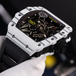 Đồng Hồ Richard Mille Replica 11 RM35-01 Rafael Nadal Vỏ Carbon NTPT Màu Trắng Xưởng ZF 49,9x43mm (2)