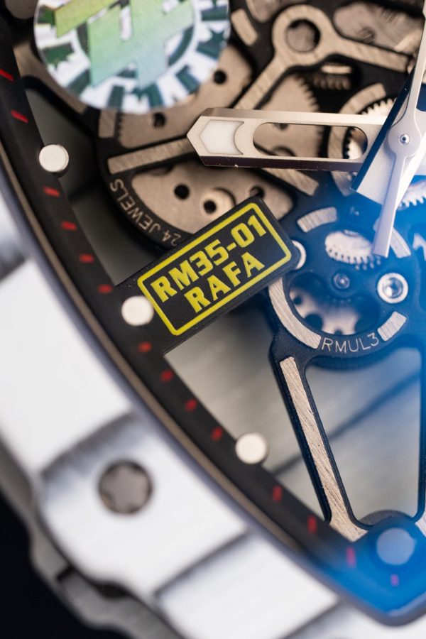 Đồng Hồ Richard Mille Replica 11 RM35-01 Rafael Nadal Vỏ Carbon NTPT Màu Trắng Xưởng ZF 49,9x43mm (2)