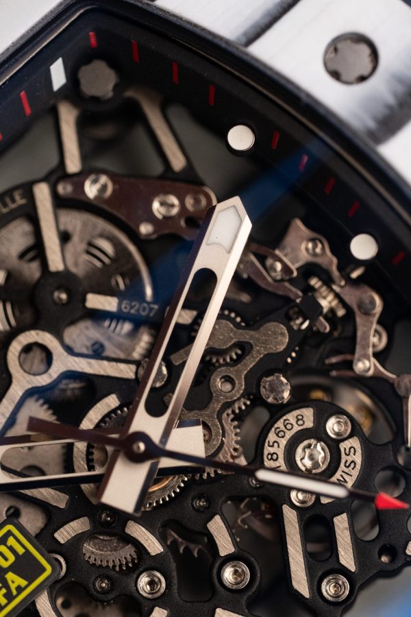 Đồng Hồ Richard Mille Replica 11 RM35-01 Rafael Nadal Vỏ Carbon NTPT Màu Trắng Xưởng ZF 49,9x43mm (2)