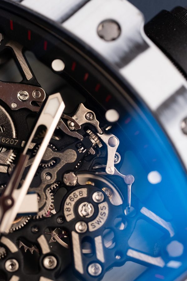 Đồng Hồ Richard Mille Replica 11 RM35-01 Rafael Nadal Vỏ Carbon NTPT Màu Trắng Xưởng ZF 49,9x43mm (2)