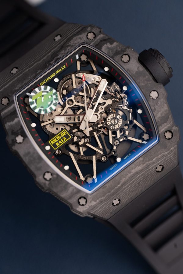 Đồng Hồ Richard Mille Rm35-02 Màu Đen Chế Tác Vỏ Carbon Siêu Nhẹ Xưởng ZF 44mm (1)