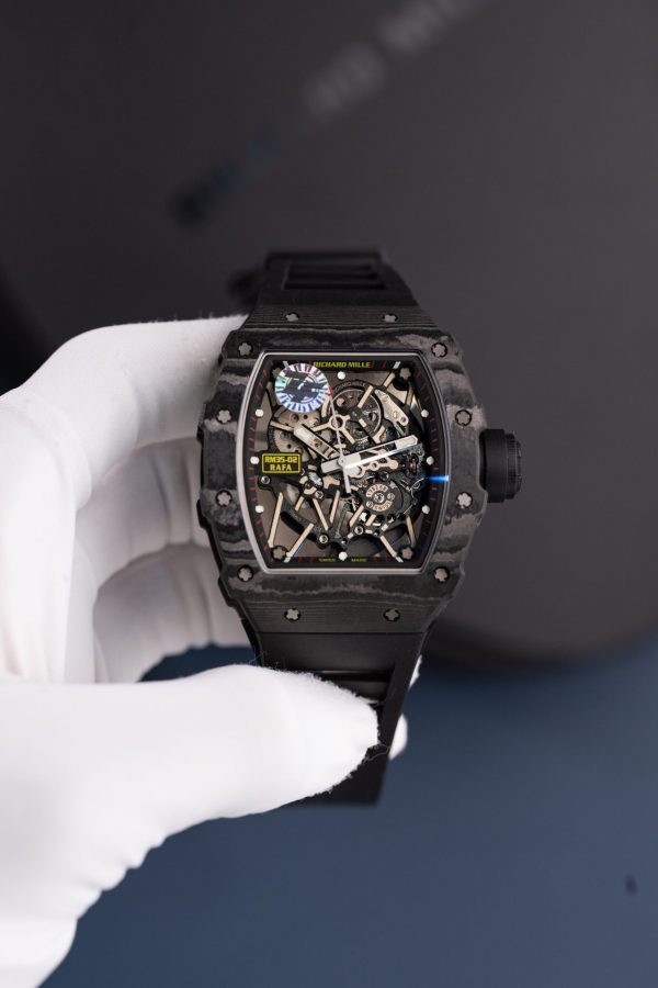 Đồng Hồ Richard Mille Rm35-02 Màu Đen Chế Tác Vỏ Carbon Siêu Nhẹ Xưởng ZF 44mm (1)