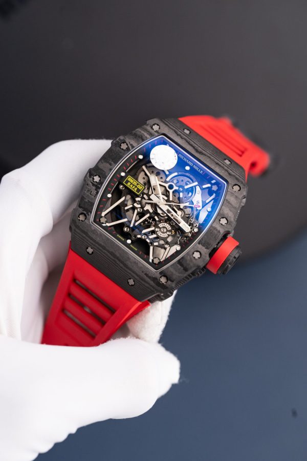 Đồng Hồ Richard Mille Rm35-02 Màu Đỏ Rep Cao Cấp Vỏ Carbon Siêu Nhẹ Nhà Máy ZF 44mm (1)