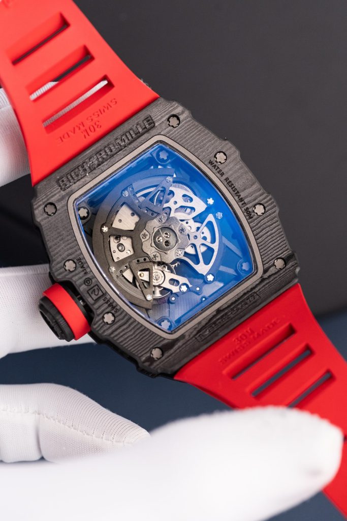 Đồng Hồ Richard Mille Rm35-02 Màu Đỏ Rep Cao Cấp Vỏ Carbon Siêu Nhẹ Nhà Máy ZF 44mm (1)