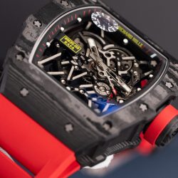 Đồng Hồ Richard Mille Rm35-02 Màu Đỏ Rep Cao Cấp Vỏ Carbon Siêu Nhẹ Nhà Máy ZF 44mm (1)