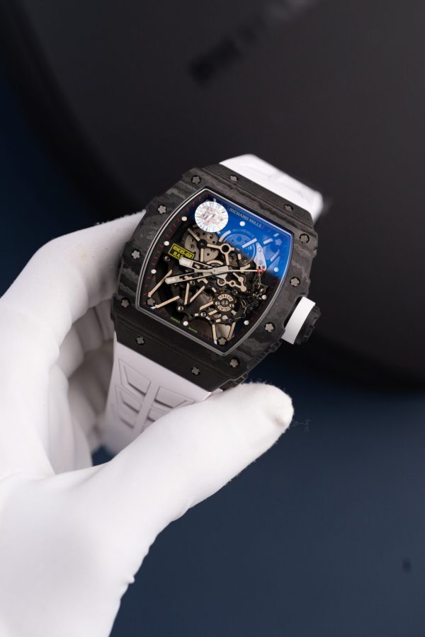 Đồng Hồ Richard Mille Rm35-02 Màu Trắng Rep 11 Vỏ Carbon Siêu Nhẹ Nhà Máy ZF 44mm (1)