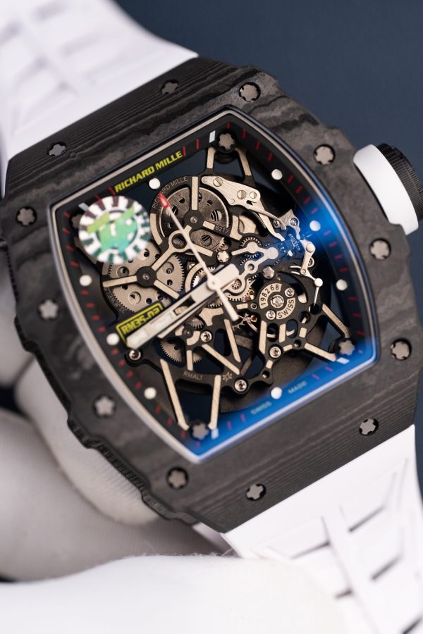 Đồng Hồ Richard Mille Rm35-02 Màu Trắng Rep 11 Vỏ Carbon Siêu Nhẹ Nhà Máy ZF 44mm (1)