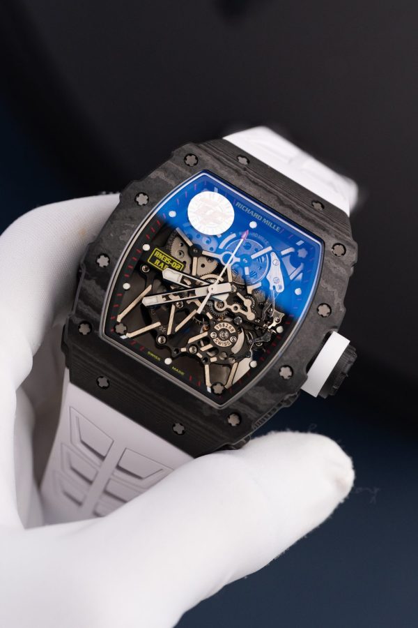 Đồng Hồ Richard Mille Rm35-02 Màu Trắng Rep 11 Vỏ Carbon Siêu Nhẹ Nhà Máy ZF 44mm (1)