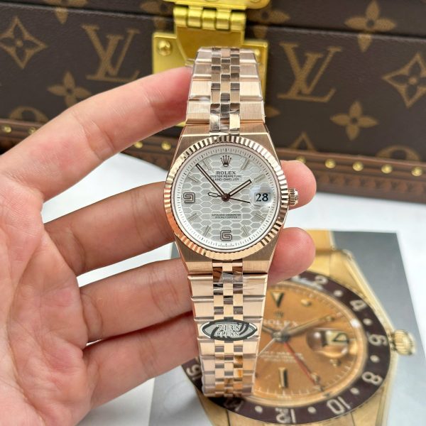 Đồng Hồ Rolex Land-Dweller 127235 Replica 11 Mặt Trắng Máy Cơ Tự Đông Xưởng 36mm (2)