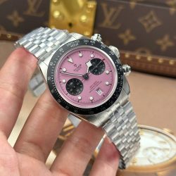 Đồng Hồ Tudor Black Bay Chronograph Replica 11 Mặt Hồng Dây Kim Loại Nhà Máy ZF 41mm (2)