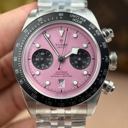 Đồng Hồ Tudor Black Bay Chronograph Replica 11 Mặt Hồng Dây Kim Loại Nhà Máy ZF 41mm (2)