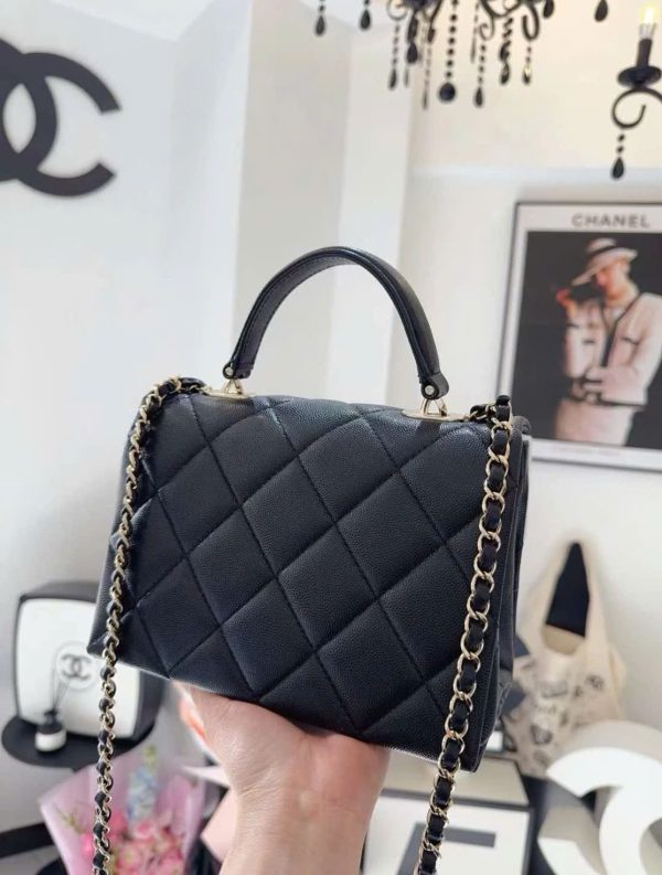 Túi Xách Nữ Đeo Chéo Chanel Coco Màu Đen Siêu Cấp 21cm (2)