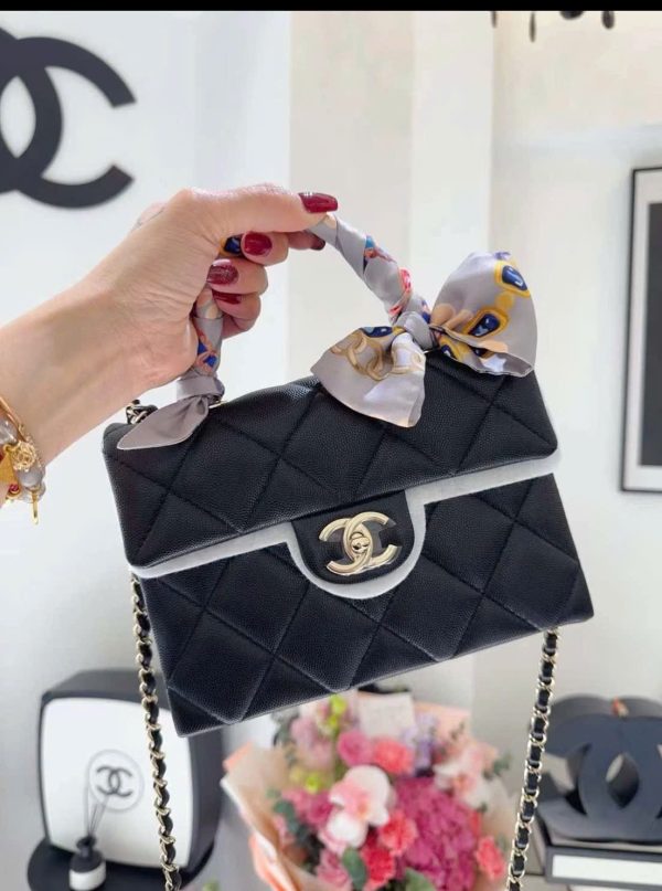 Túi Xách Nữ Đeo Chéo Chanel Coco Màu Đen Siêu Cấp 21cm (2)