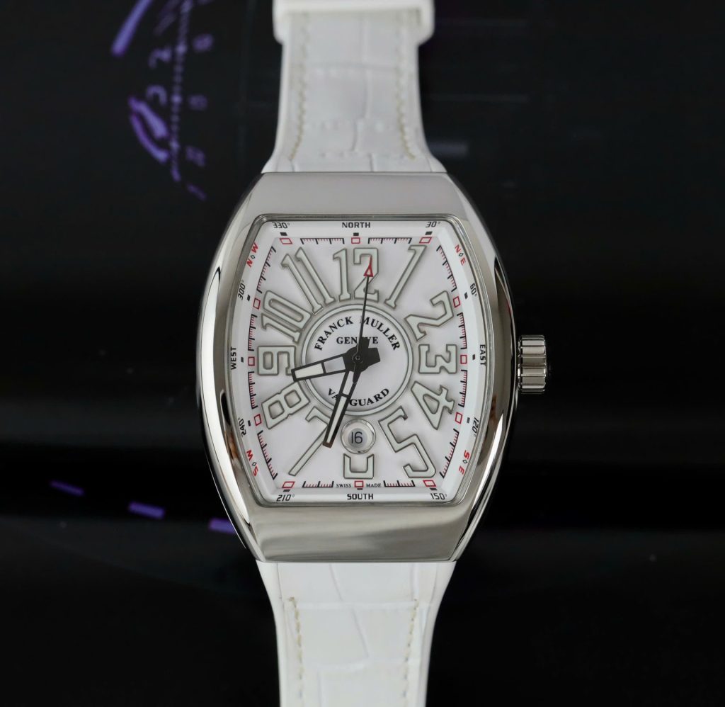 Đồng Hồ Franck Muller V45 Replica 11 Màu Trắng Máy Cơ Tự Động Xưởng ABF 45mm (2)