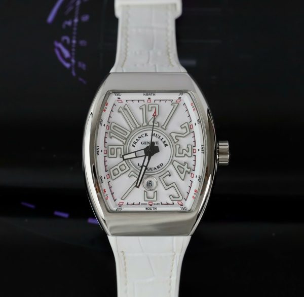 Đồng Hồ Franck Muller V45 Replica 11 Màu Trắng Máy Cơ Tự Động Xưởng ABF 45mm (2)