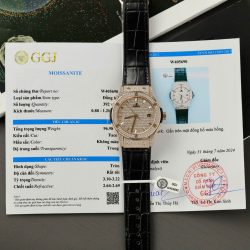 Đồng Hồ Hublot Classic Fussion King Gold Replica 11 Đính Full Kim Cương Moissanite 42mm (2)