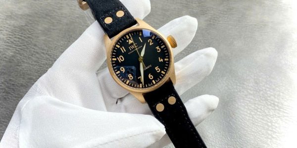 Đồng Hồ IWC Big Pilot’s Edition MR Porter Edition IW329703 Replica 11 Mạ Vàng Hồng Mặt Đen 43mm (2)