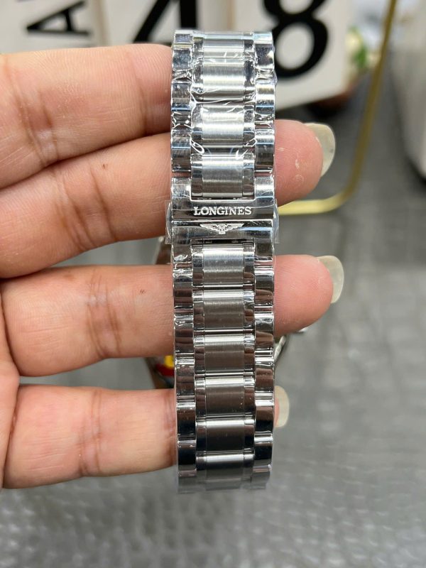 Đồng Hồ Longines Replica 11 Master Collection Mặt Đen Dây Kim Loại 38 (2)