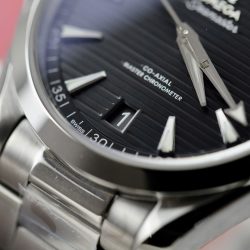 Đồng Hồ Omega Seamaster Aqua Terra 150M Replica 11 Mặt Đen Kẻ Sọc Ngang Nhà Máy VS 41mm (2)