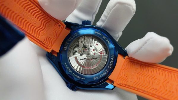 Đồng Hồ Omega Seamaster Planet Ocean Replica 11 Màu Xanh Blue Dây Cao Su Nhà Máy VS 45 (2)