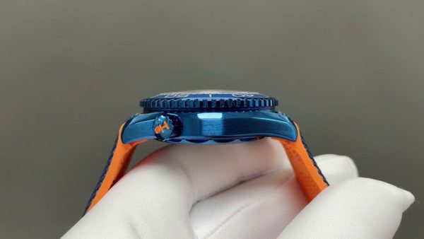Đồng Hồ Omega Seamaster Planet Ocean Replica 11 Màu Xanh Blue Dây Cao Su Nhà Máy VS 45 (2)