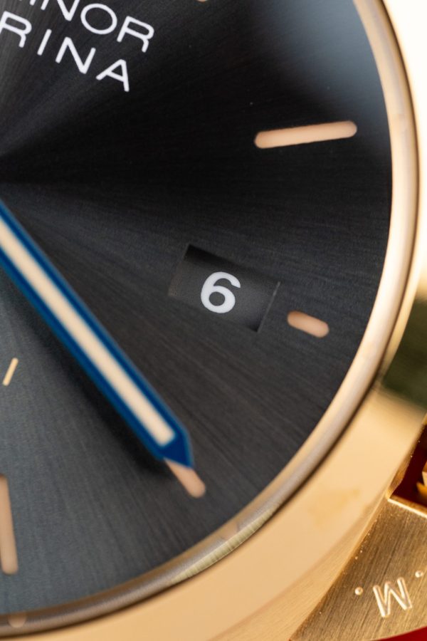 Đồng Hồ Panerai Luminor Marina PAM1115 Replica 11 Mạ Vàng Hồng Mặt Xám Nhà Máy VS 44mm (2)