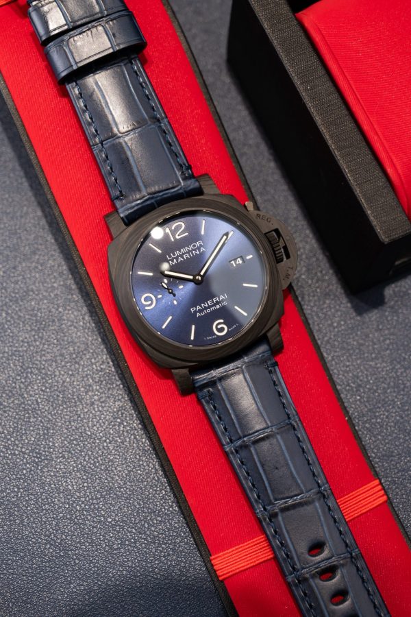 Đồng Hồ Panerai Luminot Marina PAM1664 Replica 11 Vỏ Carbon Dây Da Xưởng VS 44mm (1)