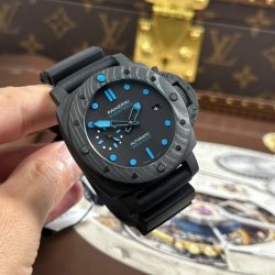 Đồng Hồ Panerai Submersible Carbotech PAM01616 Replica 11 Mặt Đen Dây Cao Su Xưởng VS 47mm (2)