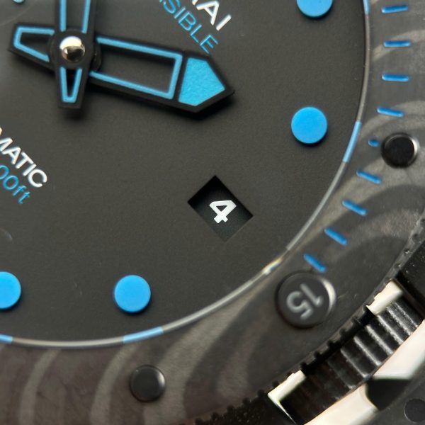 Đồng Hồ Panerai Submersible Carbotech PAM01616 Replica 11 Mặt Đen Dây Cao Su Xưởng VS 47mm (2)