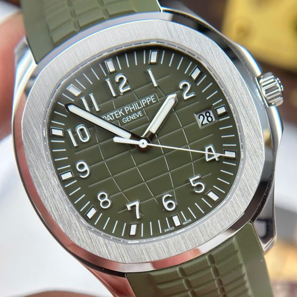 Đồng Hồ Patek Philippe Aquanaut 5168 Replica 11 Màu Xanh Lá Cây Máy Khắc Xưởng BBF 42mm (2)