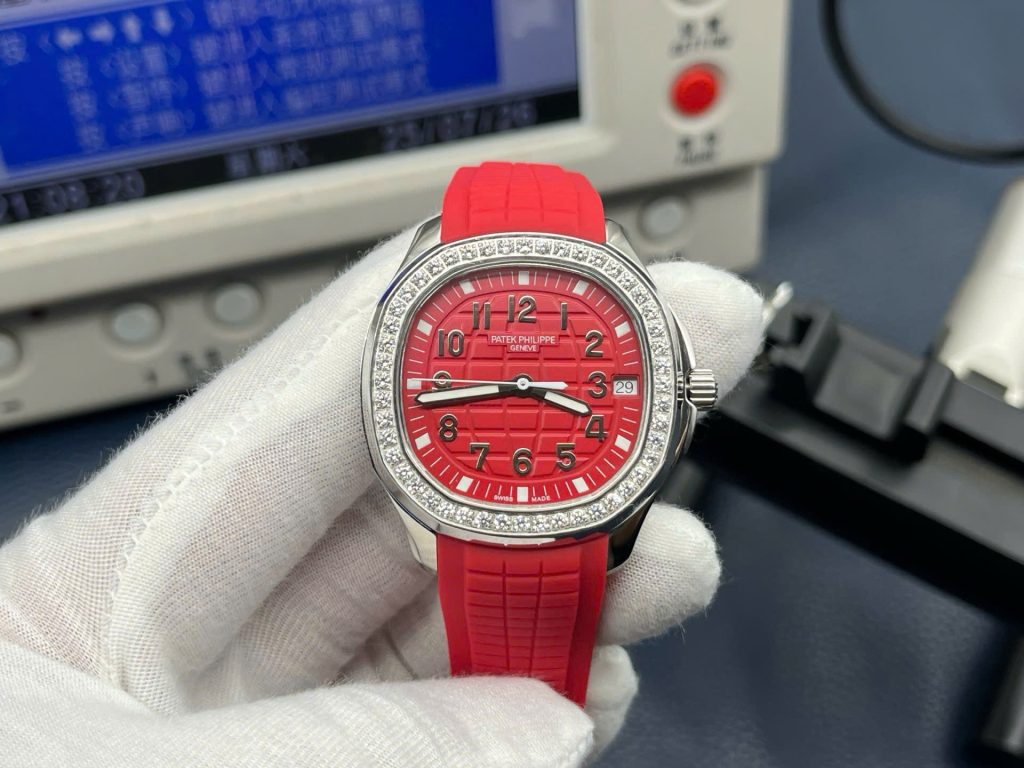 Đồng Hồ Patek Philippe Aquanaut 5268G Màu Đỏ Máy Cơ Automatic Xưởng PPF 38,8mm (1)