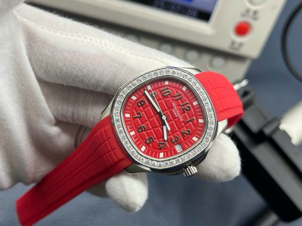 Đồng Hồ Patek Philippe Aquanaut 5268G Màu Đỏ Máy Cơ Automatic Xưởng PPF 38,8mm (1)