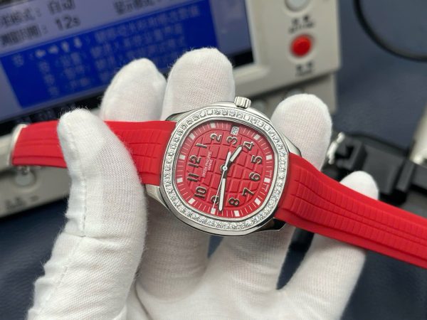 Đồng Hồ Patek Philippe Aquanaut 5268G Màu Đỏ Máy Cơ Automatic Xưởng PPF 38,8mm (1)