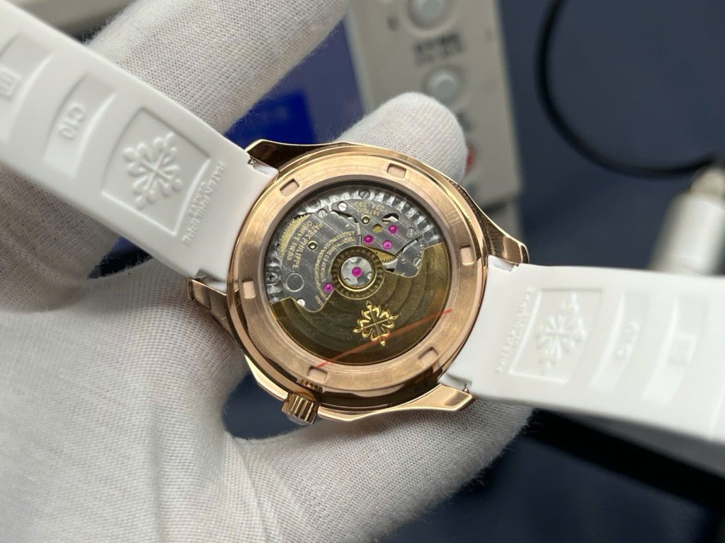 Đồng Hồ Patek Philippe Aquanaut 5268R Dây Cao Su Màu Trắng Máy Cơ Xưởng PPF 38,8mm (1)
