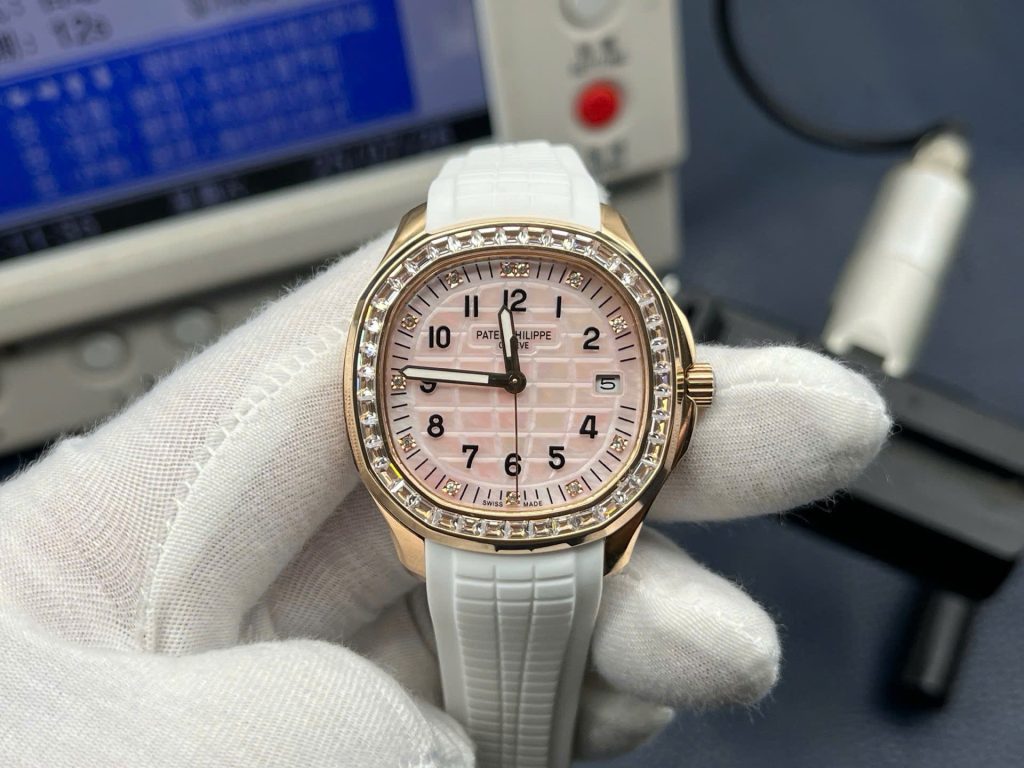 Đồng Hồ Patek Philippe Aquanaut 5268R Dây Cao Su Màu Trắng Máy Cơ Xưởng PPF 38,8mm (1)