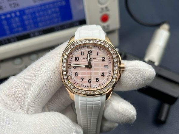 Đồng Hồ Patek Philippe Aquanaut 5268R Dây Cao Su Màu Trắng Máy Cơ Xưởng PPF 38,8mm (1)