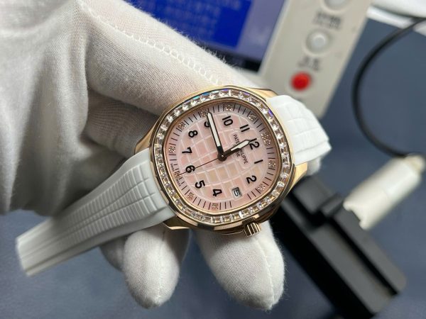 Đồng Hồ Patek Philippe Aquanaut 5268R Dây Cao Su Màu Trắng Máy Cơ Xưởng PPF 38,8mm (1)