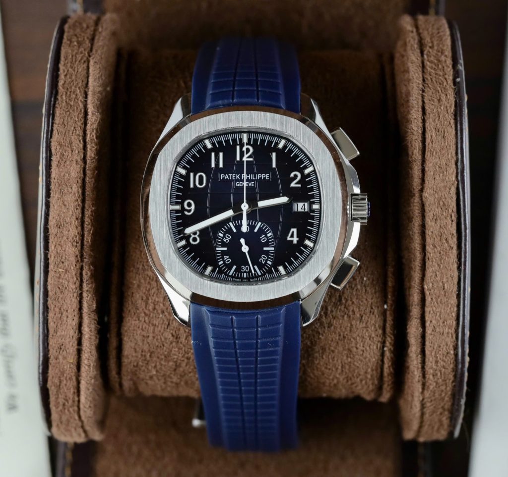 Đồng Hồ Patek Philippe Aquanaut 5968G Replica 11 Màu Xanh Dương Dây Cao Su 42 (2)