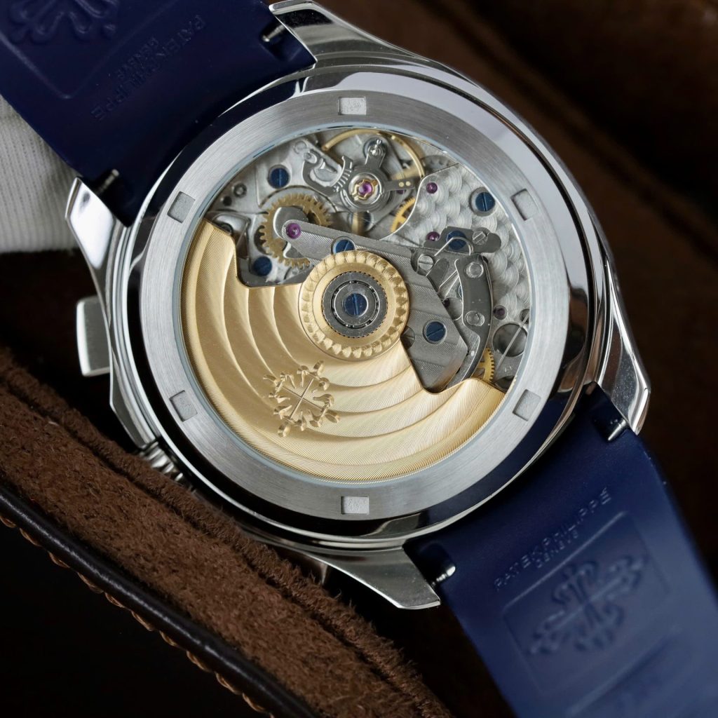 Đồng Hồ Patek Philippe Aquanaut 5968G Replica 11 Màu Xanh Dương Dây Cao Su 42 (2)