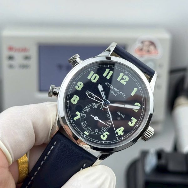 Đồng Hồ Patek Philippe Calatrava Pilot Travel Time 5524G Rep 11 Màu Xanh Dương 42mm (1)