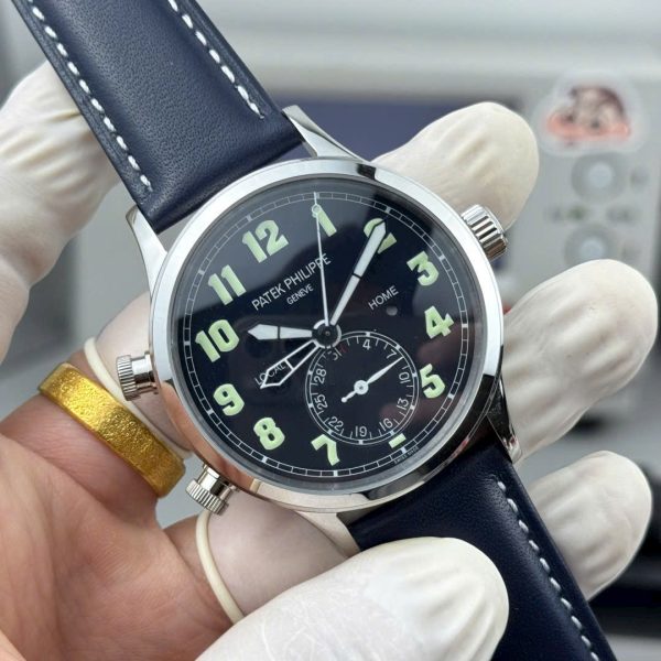 Đồng Hồ Patek Philippe Calatrava Pilot Travel Time 5524G Rep 11 Màu Xanh Dương 42mm (1)