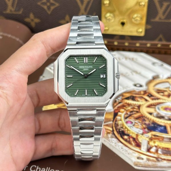 Đồng Hồ Patek Philippe Cubitus 5821 Mặt Xanh Lá Cây Tinh Chỉnh Nhà Máy 45mm (2)